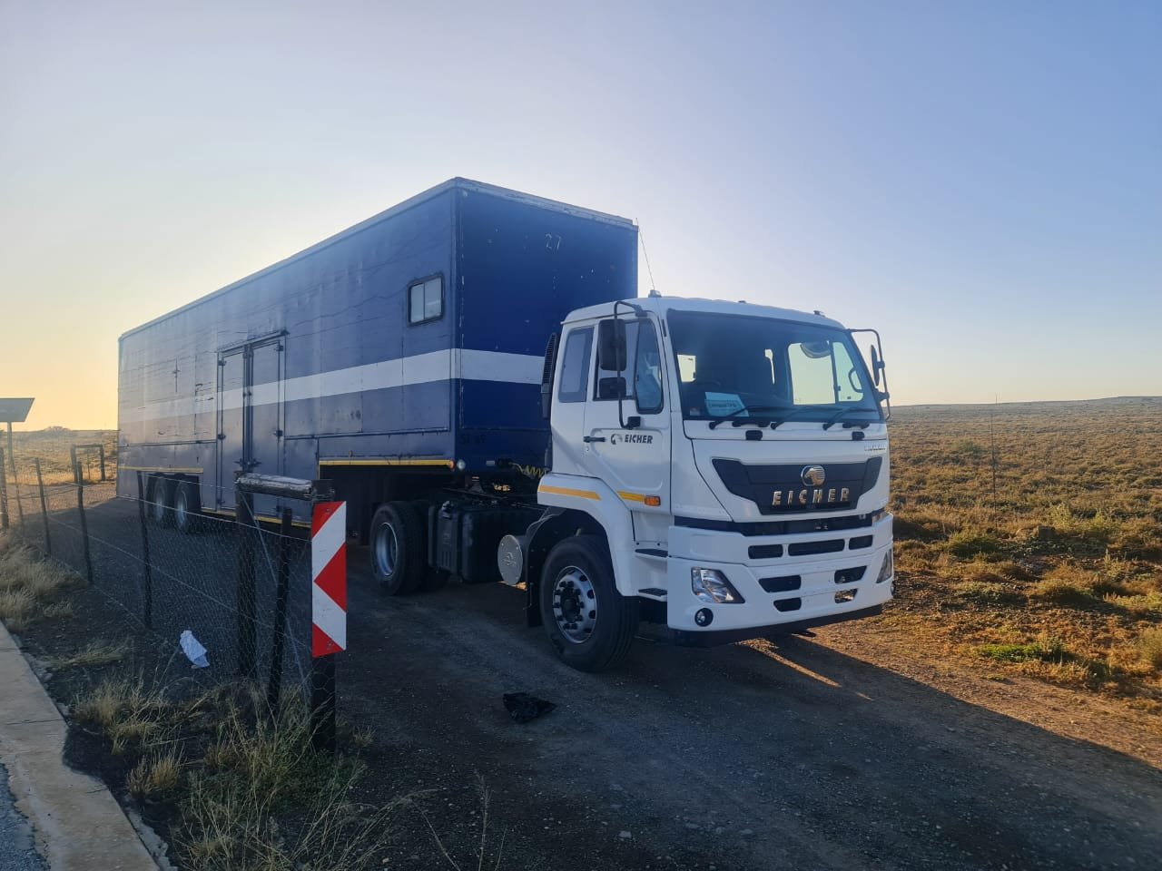 City on the Move truck travelling on a South African highway